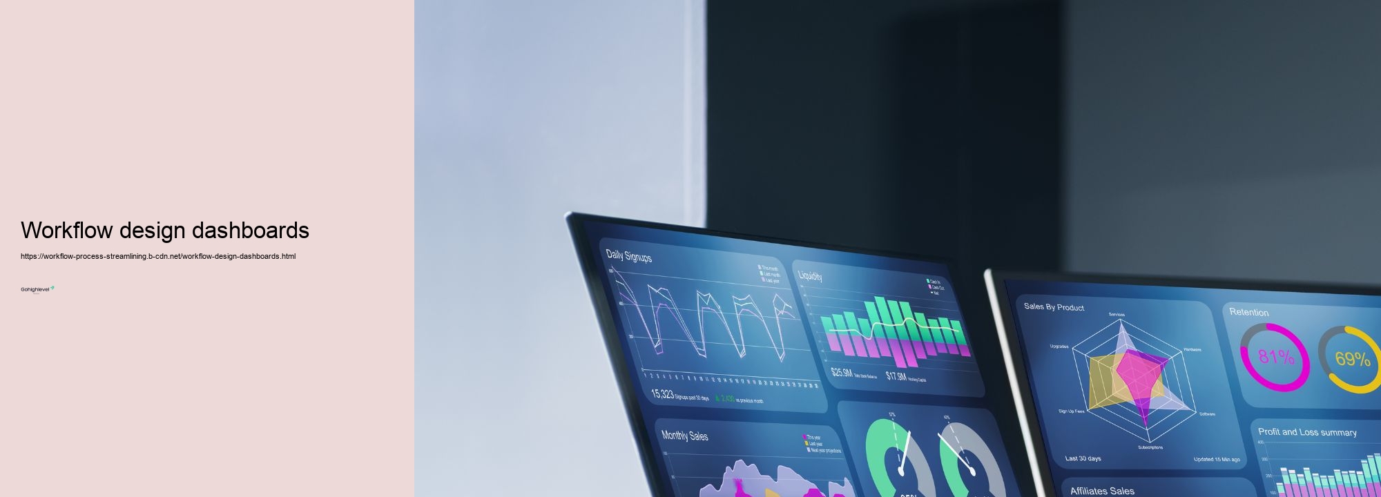 Workflow design dashboards